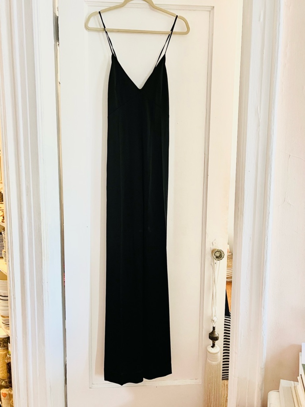 Cos slinky black stretch jumpsuit size 14 NWT
